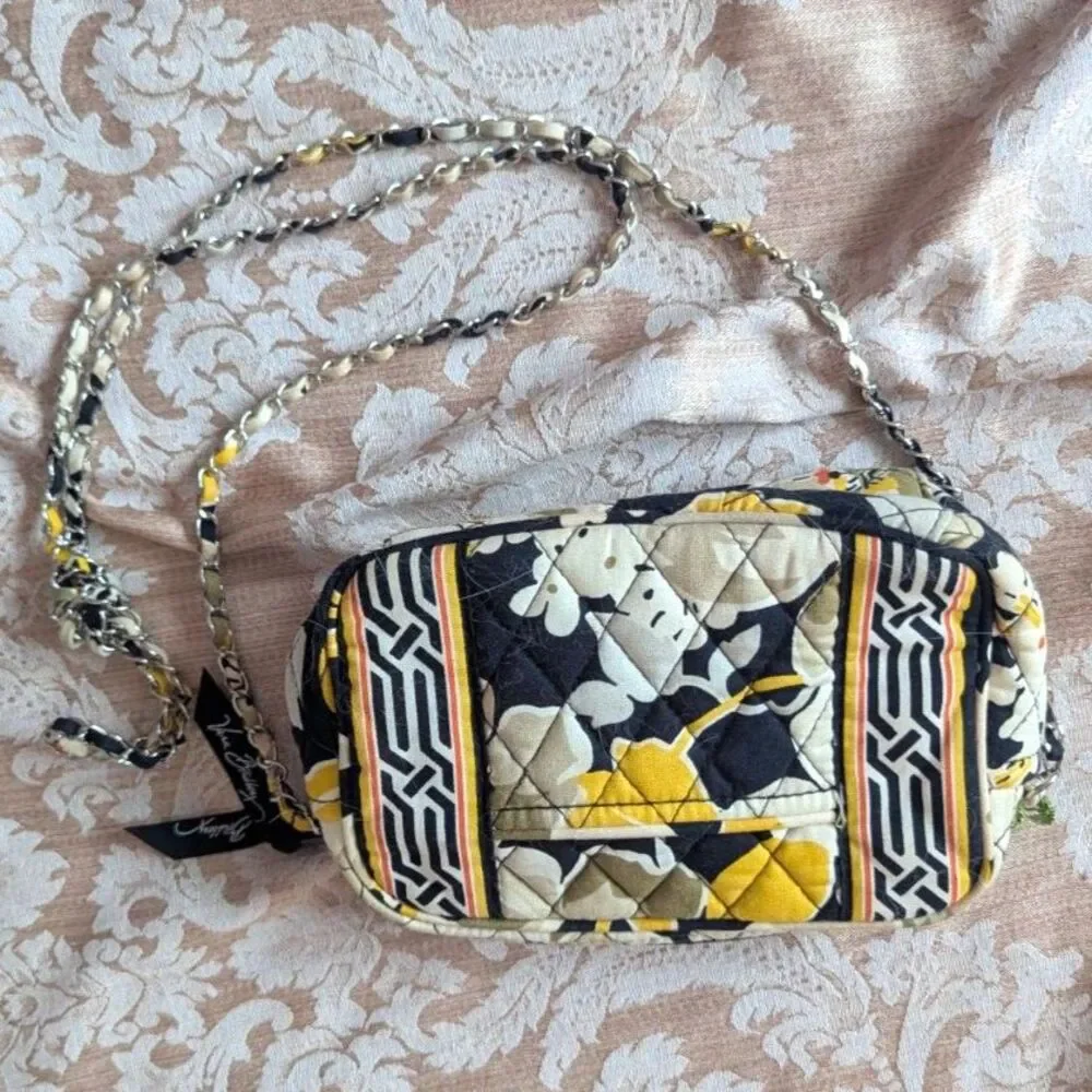 Vera Bradley Mini Chain Quilted Crossbody Bag DOGWOOD New with Tags